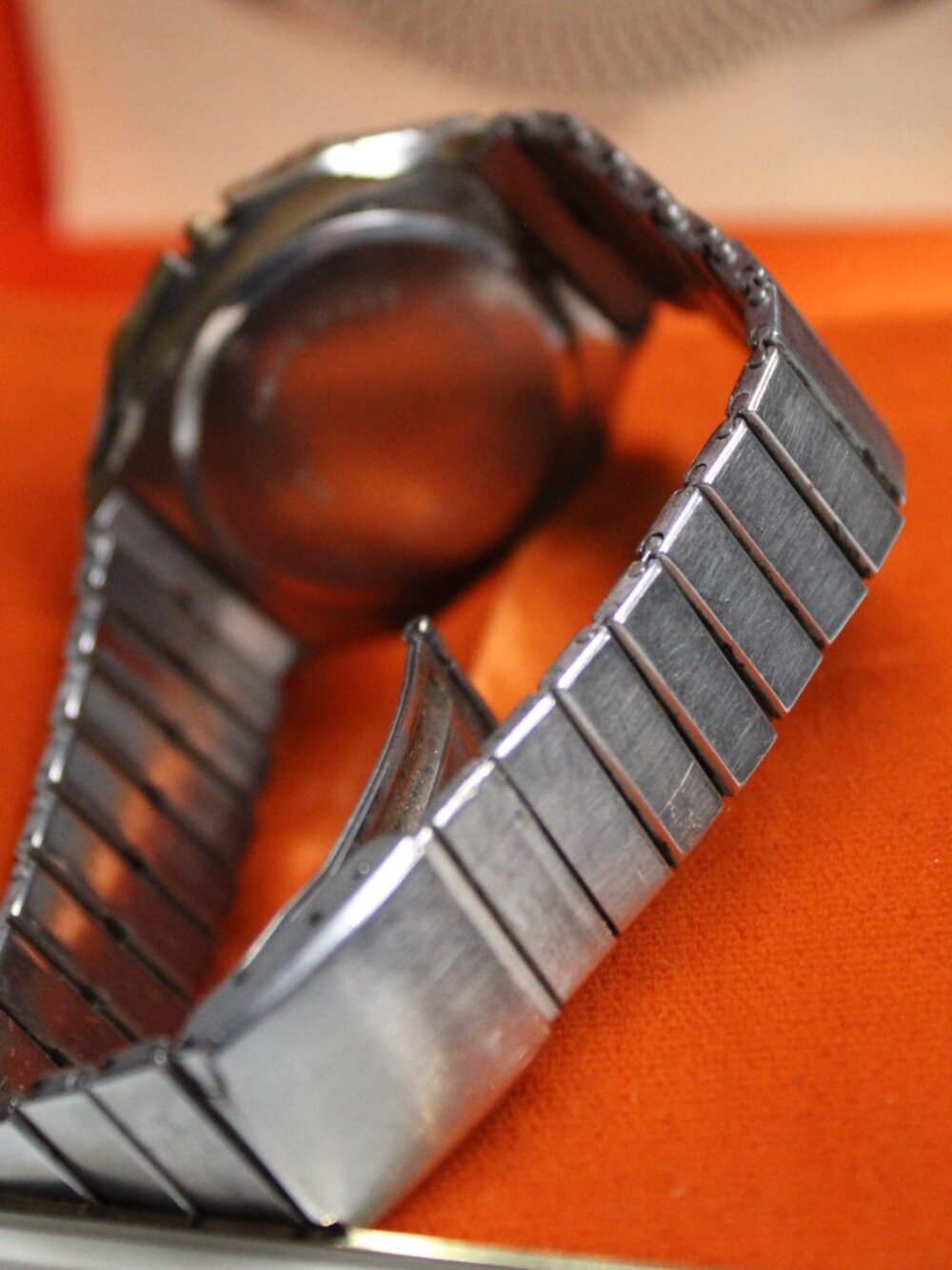 Jules Racine Quartz Watch Swiss Made Two Tone Rectangular Date Original Box - Picture 6 of 7